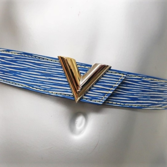 Louis Vuitton Essential V Epi Leather Belt Sz 80 - Picture 2 of 6